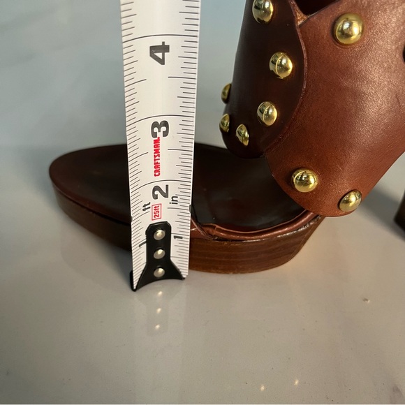 MICHAEL KORS GENEVA STUDDED PLATFORM SHOES 9.5M - Picture 6 of 10